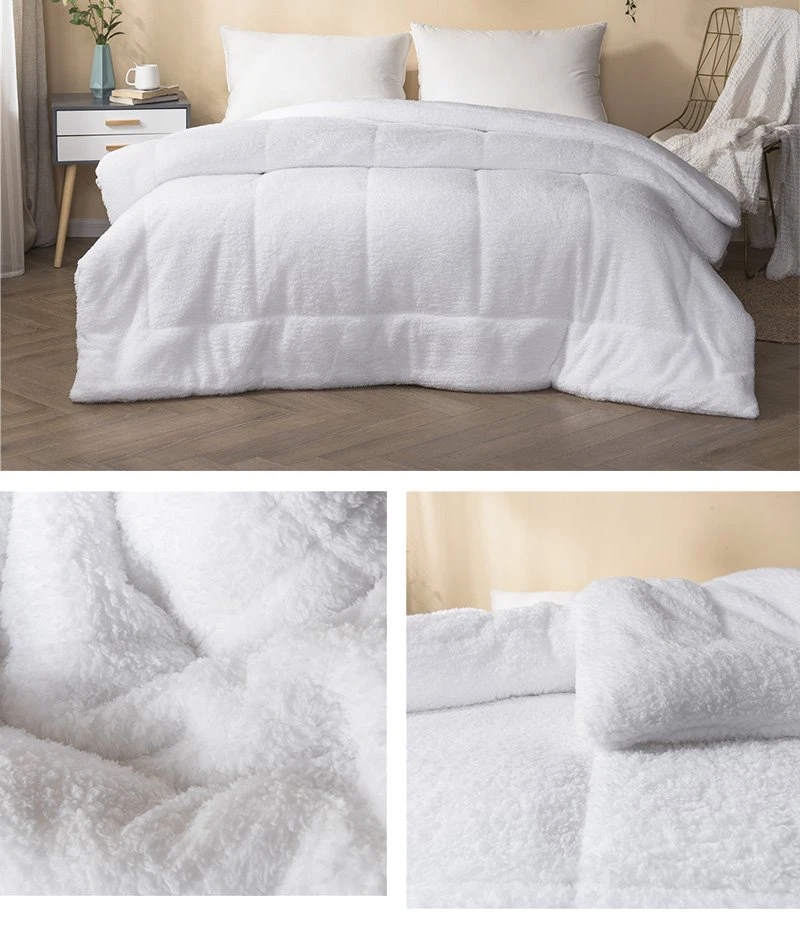 Luxury flannel fleece bed comforter